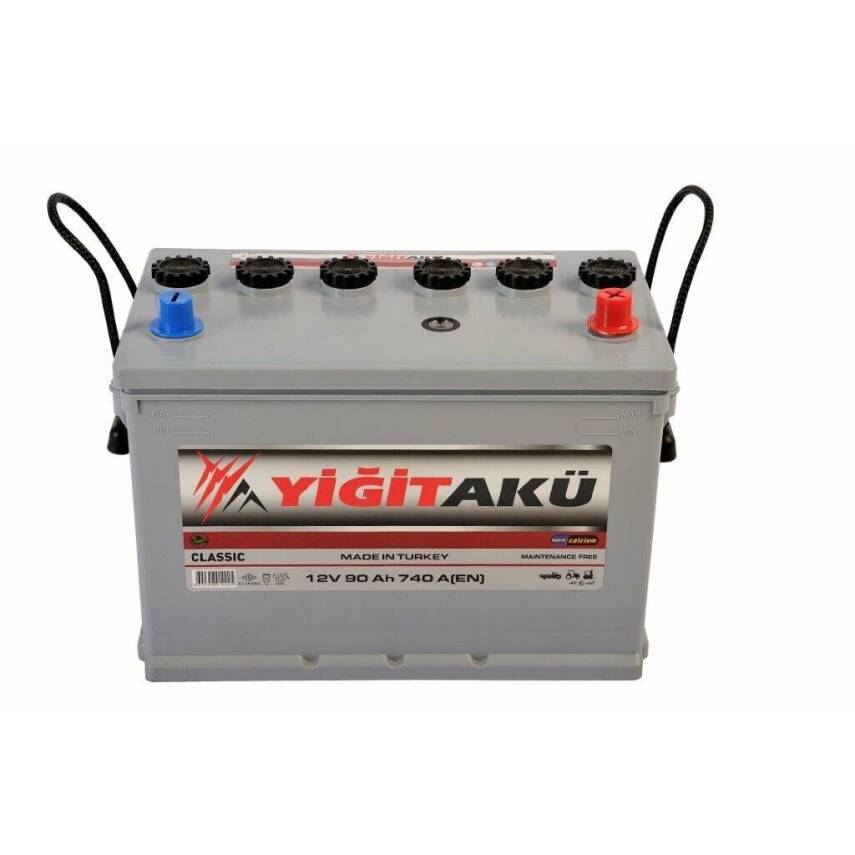 12 V 90 Amper N70 Düz Yiğit Akü - 1