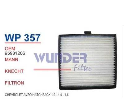 95981206 Chevrolet Aveo Hb T250 Klima Polen Filtresi - CHEVROLET