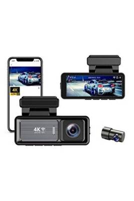 Araç Kayıt Kamerası Yol ve Araç İçi Wifi 4K +24 Saat Kayıt Enerji Modülü - 2