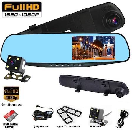 Audiomax Mx-705R Kayıtlı Dikiz Ayna Ekran Ön Ve Arka Kameralı - 1