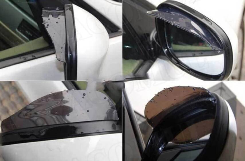 Ayna Şapkası Yağmurluk Dikiz Aynası Takım Şefaf - 11