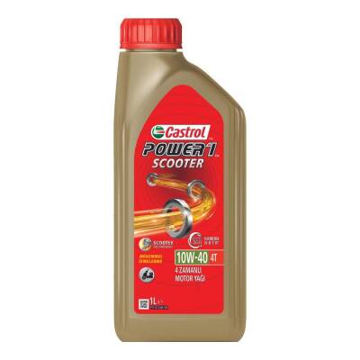 Castrol POWER1 Scooter 4T 10W-40 1 Litre Motosiklet Yağı - CASTROL
