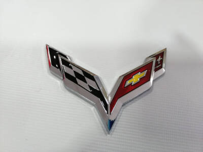 Chevrolet Çamurluk Arma Bayrak Gold/Bronz - 4