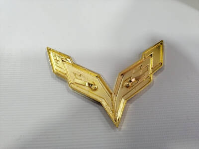 Chevrolet Çamurluk Arma Bayrak Gold/Bronz - 5