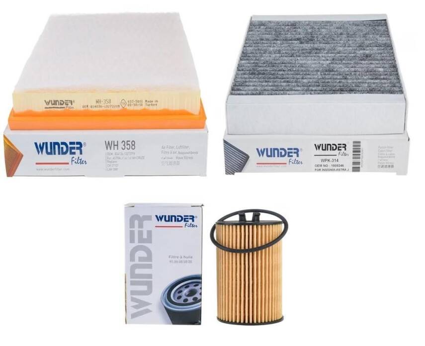 Chevrolet Cruze 1.4 Turbo Periyodik Bakım Filtre Seti - 1