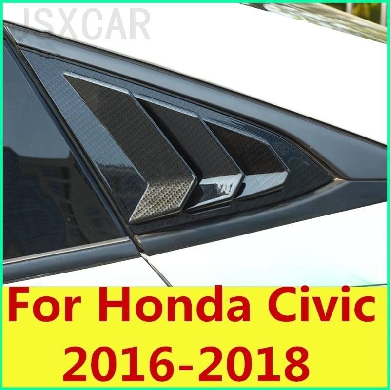 Honda Civic Fc5 Arka Kelebek Cam Rüzgarlığı Karbon - 6