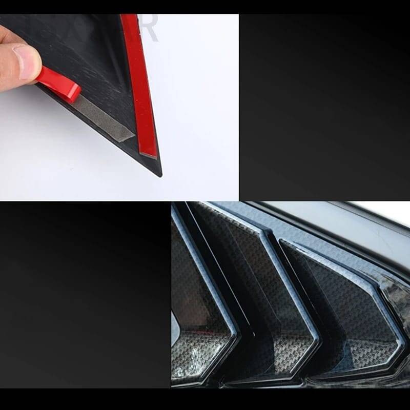 Honda Civic Fc5 Arka Kelebek Cam Rüzgarlığı Mat Siyah - 7