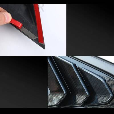 Honda Civic Fc5 Arka Kelebek Cam Rüzgarlığı Parlak Siyah - 7