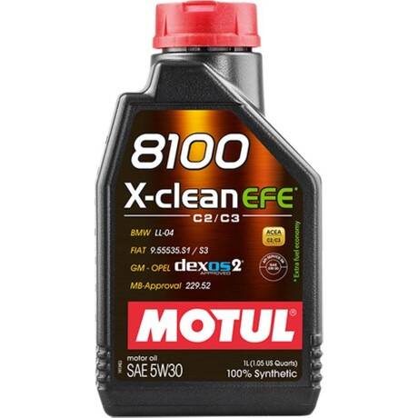 Motul 8100 X-Clean Efe 5W30 1 Litre Dexos2 Motor Yağ - 1