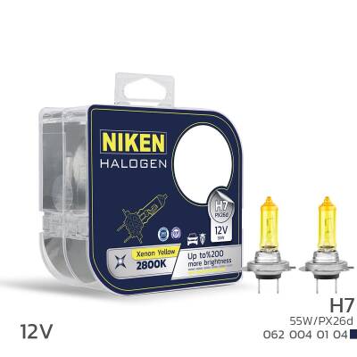 Niken 12V H7 55W Sarı Işık Ampul PX26d 2800K - NİKEN