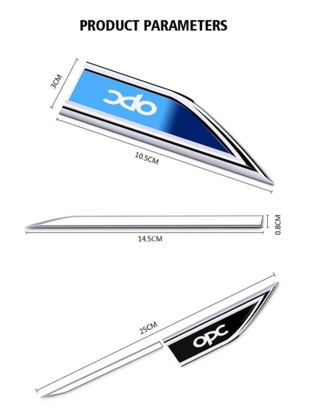 Opc Metal Çamurluk Vent Seti Sağ Sol Black Edition - 2