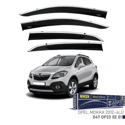 Opel Mokka - Trax 2012-2021 Kromlu Cam Rüzgarlığı 4Lü Niken - NİKEN