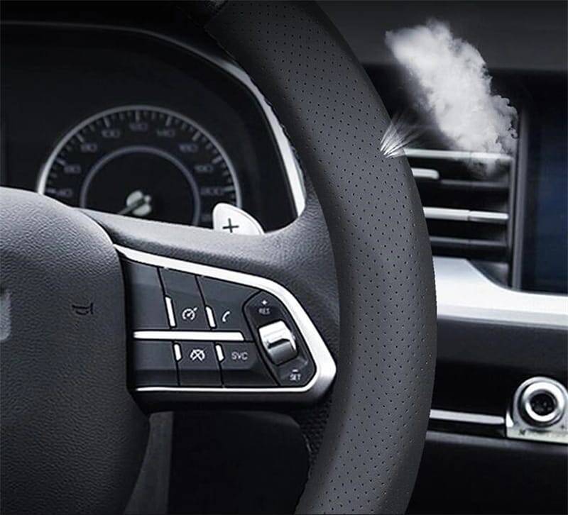 Özel Tasarım İthal Direksiyon Kılıfı Siyah Citroen Logolu - 3