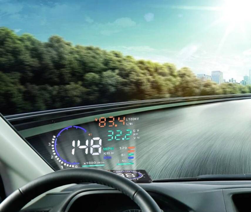 Sanal Gösterge Paneli Hud Head Up Display Obd Sistem - 1