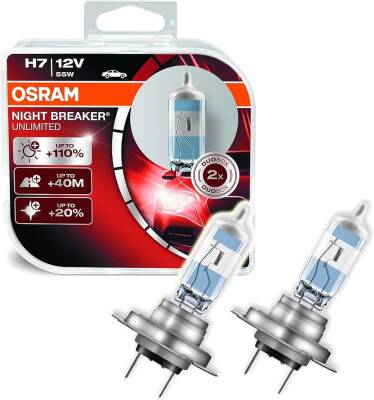 Set Ampül H7 12V %150 Fazla Işık Osram 64210 Nl Hcb - 