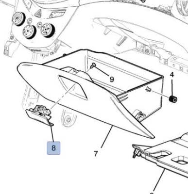 Torpido Kilidi Aveo T300 2011 Sonrası - GM