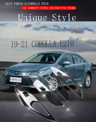 Toyota Corolla 2019 Sonrası E210 Kasa İç Kapı Kol Dayama Cam Düğme Kaplama - 5