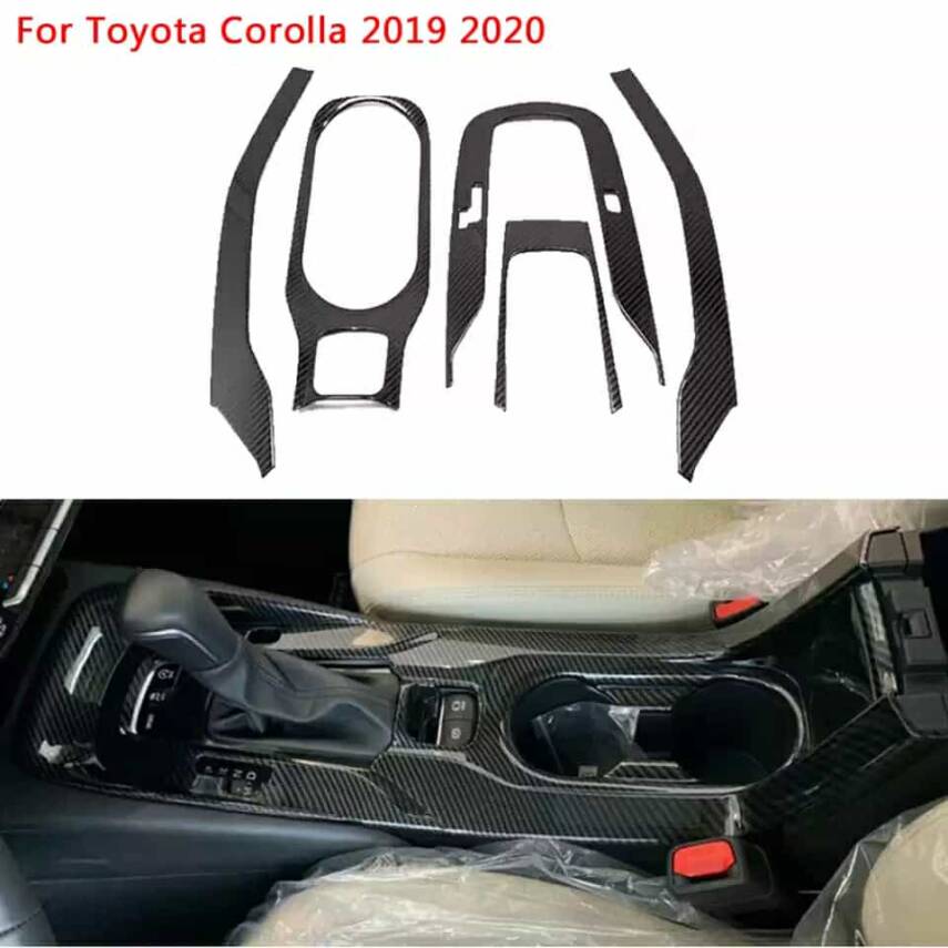 Toyota Corolla 2019 Sonrası E210 Kasa Vites Etrafı Kaplama Set Gri - 2