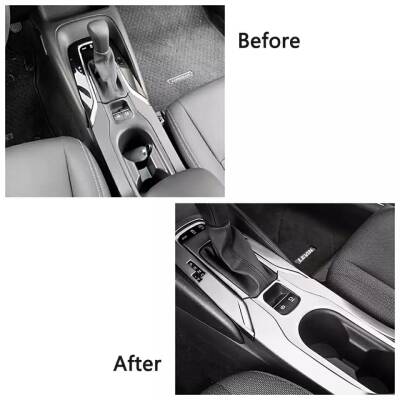 Toyota Corolla 2019 Sonrası E210 Kasa Vites Etrafı Kaplama Set Gri - 8