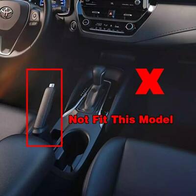 Toyota Corolla 2019 Sonrası E210 Kasa Vites Etrafı Kaplama Set Siyah - 5