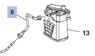 Yakıt Buharlaşma Kabı Borusu Cruze Astra J Kore - KORE