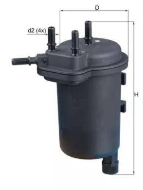 Yakıt Filtresi Clio Kangoo Symbol 1.5 Dci Deliksiz BOSCH - 1