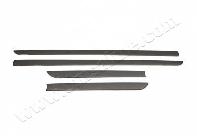 Yan Kapı Çıtası Üniversal 4 Prc Çelik Siyah Krom - 1