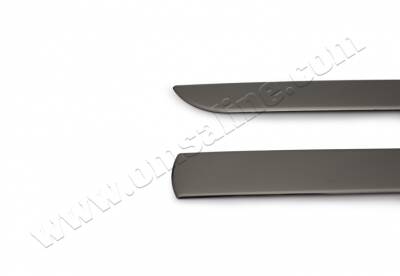 Yan Kapı Çıtası Üniversal 4 Prc Çelik Siyah Krom - 2